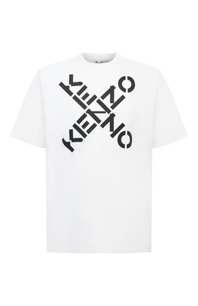 Мужская хлопковая футболка kenzo sport KENZO белого цвета по цене 9745 руб., арт. FA65TS5024SJ | Фото 1 Мужская хлопковая футболка kenzo sport KENZO белого цвета, арт. FA65TS5024SJ | Фото 1
