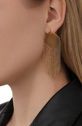 Женские серьги EXCLAIM золотого цвета по цене 7980 руб., арт. 035G2604E | Фото 2 Женские серьги EXCLAIM золотого цвета, арт. 035G2604E | Фото 2