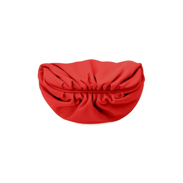 Поясная сумка Chain Pouch Bottega Veneta красного цвета