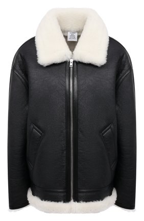 Женская дубленка VETEMENTS черного цвета по цене 399500 руб., арт. UE51JA960B 2403/W | Фото 1 Женская дубленка VETEMENTS черного цвета, арт. UE51JA960B 2403/W | Фото 1