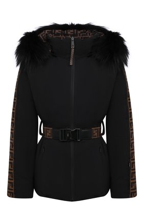 Женский пуховик FENDI черного цвета по цене 255000 руб., арт. FAN000 A8X1 | Фото 1 Женский пуховик FENDI черного цвета, арт. FAN000 A8X1 | Фото 1