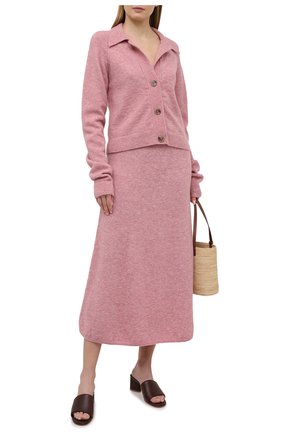 Женская юбка NANUSHKA розового цвета по цене 29600 руб., арт. RAZI_WASHED PINK_FLUFFY KNIT | Фото 2 Женская юбка NANUSHKA розового цвета, арт. RAZI_WASHED PINK_FLUFFY KNIT | Фото 2