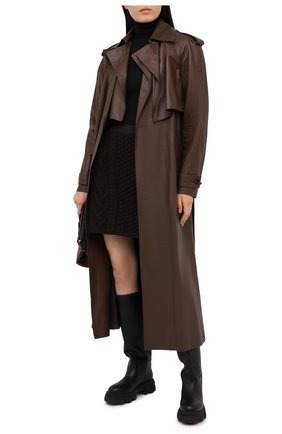 Женская шерстяная юбка BOTTEGA VENETA коричневого цвета по цене 79550 руб., арт. 651747/V0IL0 | Фото 2 Женская шерстяная юбка BOTTEGA VENETA коричневого цвета, арт. 651747/V0IL0 | Фото 2