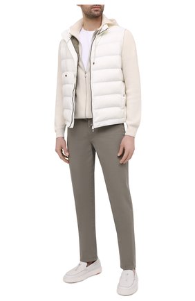 Мужские кожаные слипоны SANTONI белого цвета по цене 35750 руб., арт. MBCD21439BARCMMDI48 | Фото 2 Мужские кожаные слипоны SANTONI белого цвета, арт. MBCD21439BARCMMDI48 | Фото 2 (Материал внутренний: Натуральная кожа; Стили: Кэжуэл; Материал внешний: Кожа)