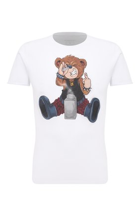 Мужская хлопковая футболка BISIBIGLIO белого цвета по цене 6995 руб., арт. 0VER D0SIS BEAR/2828 | Фото 1 Мужская хлопковая футболка BISIBIGLIO белого цвета, арт. 0VER D0SIS BEAR/2828 | Фото 1