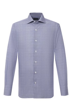 Мужская хлопковая сорочка TOM FORD синего цвета по цене 54400 руб., арт. 9FT172/94S3AX | Фото 1 Мужская хлопковая сорочка TOM FORD синего цвета, арт. 9FT172/94S3AX | Фото 1 (Манжеты: На пуговицах; Рубашки М: Slim Fit; Стили: Классический; Длина (для топов): Стандартные; Воротник: Кент; Случай: Формальный; Материал внешний: Хлопок; Рукава: Длинные; Принт: Клетка; Региональные ограничения белый список (Axapta Mercury): RU)