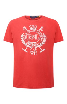 Мужская хлопковая футболка POLO RALPH LAUREN красного цвета по цене 7995 руб., арт. 710823546 | Фото 1 Мужская хлопковая футболка POLO RALPH LAUREN красного цвета, арт. 710823546 | Фото 1 (Рукава: Короткие; Стили: Кэжуэл; Принт: С принтом; Материал внешний: Хлопок; Длина (для топов): Стандартные)