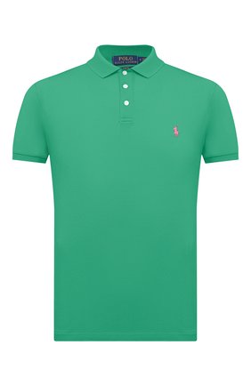 Мужское хлопковое поло POLO RALPH LAUREN зеленого цвета по цене 5995 руб., арт. 710541705 | Фото 1 Мужское хлопковое поло POLO RALPH LAUREN зеленого цвета, арт. 710541705 | Фото 1 (Застежка: Пуговицы; Рукава: Короткие; Стили: Кэжуэл; Материал внешний: Хлопок; Длина (для топов): Стандартные)