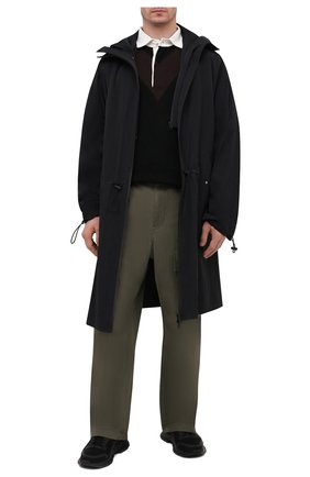 Мужское хлопковое поло BOTTEGA VENETA черного цвета по цене 89950 руб., арт. 648838/V0C30 | Фото 2 Мужское хлопковое поло BOTTEGA VENETA черного цвета, арт. 648838/V0C30 | Фото 2