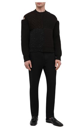 Мужской шерстяной свитер BOTTEGA VENETA темно-коричневого цвета по цене 129500 руб., арт. 647532/V0AT0 | Фото 2 Мужской шерстяной свитер BOTTEGA VENETA темно-коричневого цвета, арт. 647532/V0AT0 | Фото 2 (Принт: Без принта; Стили: Минимализм; Длина (для топов): Стандартные; Рукава: Длинные; Материал внешний: Шерсть; Мужское Кросс-КТ: Свитер-одежда)