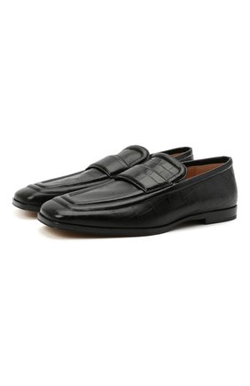 Мужские кожаные лоферы BOTTEGA VENETA черного цвета по цене 78700 руб., арт. 651350/V0G80 | Фото 1 Мужские кожаные лоферы BOTTEGA VENETA черного цвета, арт. 651350/V0G80 | Фото 1