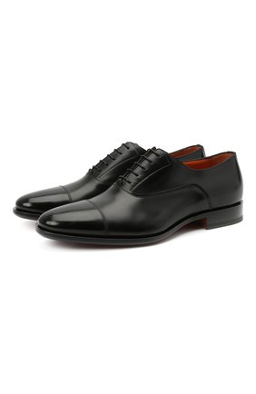 Мужские кожаные оксфорды SANTONI черного цвета по цене 73650 руб., арт. MCBN17158BB3XVVDN01 | Фото 1 Мужские кожаные оксфорды SANTONI черного цвета, арт. MCBN17158BB3XVVDN01 | Фото 1
