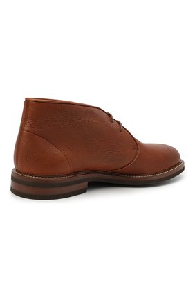Мужские кожаные ботинки BRUNELLO CUCINELLI светло-коричневого цвета, арт. MZUCSLK192 | Фото 4 (Материал внешний: Кожа; Мужское Кросс-КТ: Ботинки-обувь, Дезерты-обувь; Материал внутренний: Натуральная кожа; Региональные ограничения белый список (Axapta Mercury): RU; Материал утеплителя: Без утеплителя; Подошва: Плоская)