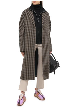 Женские текстильные кроссовки LANVIN сиреневого цвета по цене 51350 руб., арт. FW-SKBRUN-NYL1-P21 | Фото 2 Женские текстильные кроссовки LANVIN сиреневого цвета, арт. FW-SKBRUN-NYL1-P21 | Фото 2
