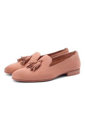 Женские замшевые лоферы SANTONI розового цвета по цене 47000 руб., арт. WUSM58593BALSLCPP30 | Фото 1 Женские замшевые лоферы SANTONI розового цвета, арт. WUSM58593BALSLCPP30 | Фото 1