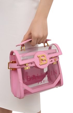 Женская сумка buzz BALMAIN розового цвета по цене 171500 руб., арт. VN1S555/KPVT | Фото 2 Женская сумка buzz BALMAIN розового цвета, арт. VN1S555/KPVT | Фото 2