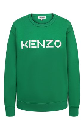 Женский хлопковый свитшот KENZO зеленого цвета по цене 22250 руб., арт. FA62SW8214MD | Фото 1 Женский хлопковый свитшот KENZO зеленого цвета, арт. FA62SW8214MD | Фото 1