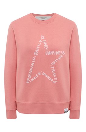 Женский хлопковый свитшот GOLDEN GOOSE DELUXE BRAND розового цвета по цене 23050 руб., арт. GWP00760.P000368 | Фото 1 Женский хлопковый свитшот GOLDEN GOOSE DELUXE BRAND розового цвета, арт. GWP00760.P000368 | Фото 1