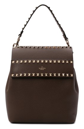 Женский рюкзак rockstud VALENTINO темно-бежевого цвета по цене 152500 руб., арт. VW2B0H60/YRK | Фото 1 Женский рюкзак rockstud VALENTINO темно-бежевого цвета, арт. VW2B0H60/YRK | Фото 1