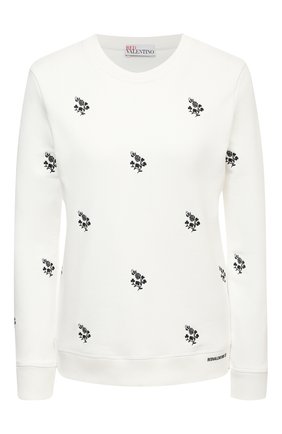Женский хлопковый свитшот REDVALENTINO кремвого цвета по цене 36800 руб., арт. VR3MF06N/5PL | Фото 1 Женский хлопковый свитшот REDVALENTINO кремвого цвета, арт. VR3MF06N/5PL | Фото 1
