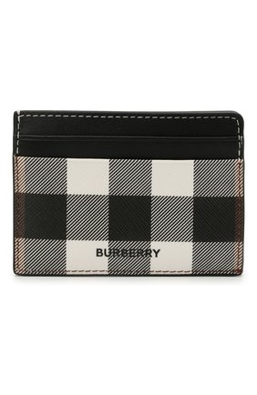Мужской футляр для кредитных карт BURBERRY черно-белого цвета по цене 17400 руб., арт. 8036672 | Фото 1 Мужской футляр для кредитных карт BURBERRY черно-белого цвета, арт. 8036672 | Фото 1