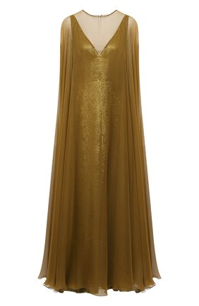 Женское платье VALENTINO золотого цвета по цене 1275000 руб., арт. VB3VDBN52UP | Фото 1 Женское платье VALENTINO золотого цвета, арт. VB3VDBN52UP | Фото 1