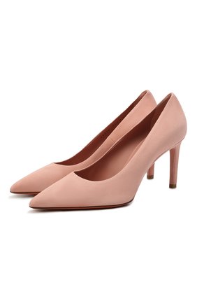 Женские замшевые туфли SANTONI розового цвета по цене 42400 руб., арт. WDPM59356HA2TMGDP40 | Фото 1 Женские замшевые туфли SANTONI розового цвета, арт. WDPM59356HA2TMGDP40 | Фото 1