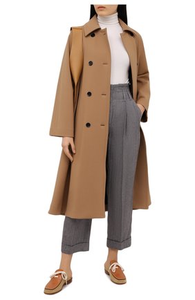 Женские льняные брюки BRUNELLO CUCINELLI серого цвета по цене 87800 руб., арт. MH507P7624 | Фото 2 Женские льняные брюки BRUNELLO CUCINELLI серого цвета, арт. MH507P7624 | Фото 2