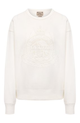 Женский хлопковый свитшот POLO RALPH LAUREN кремвого цвета по цене 18350 руб., арт. 211827880 | Фото 1 Женский хлопковый свитшот POLO RALPH LAUREN кремвого цвета, арт. 211827880 | Фото 1