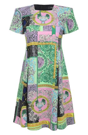 Женское платье VERSACE разноцветного цвета по цене 168500 руб., арт. A88370/1F00518 | Фото 1 Женское платье VERSACE разноцветного цвета, арт. A88370/1F00518 | Фото 1