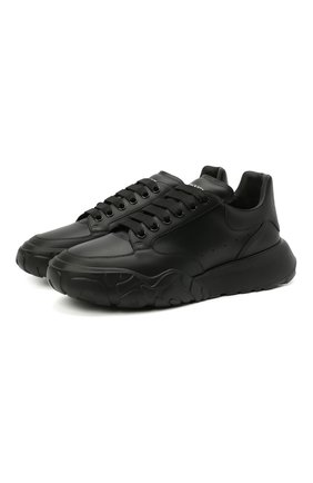 Мужские кожаные кроссовки ALEXANDER MCQUEEN черного цвета по цене 40900 руб., арт. 634619/WHZ94 | Фото 1 Мужские кожаные кроссовки ALEXANDER MCQUEEN черного цвета, арт. 634619/WHZ94 | Фото 1