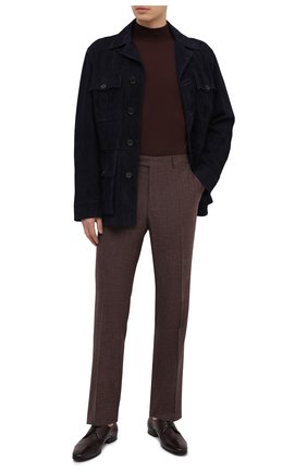 Мужские кожаные дерби BARRETT бордового цвета, арт. 141U034.53/CERV0 ASP0RTABILE | Фото 2 (Материал внутренний: Натуральная кожа; Стили: Классический; Материал внешний: Кожа)