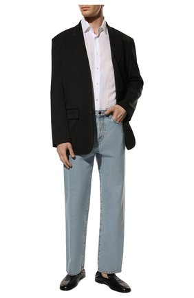 Мужские кожаные лоферы DOLCE & GABBANA черного цвета по цене 66800 руб., арт. A50434/A0251 | Фото 2 Мужские кожаные лоферы DOLCE & GABBANA черного цвета, арт. A50434/A0251 | Фото 2
