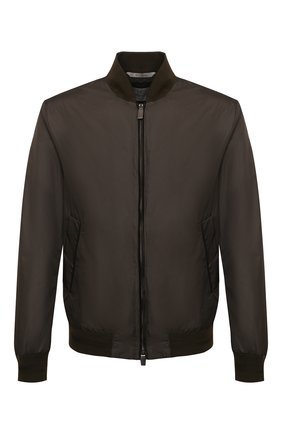 Мужской бомбер CANALI хаки цвета по цене 73900 руб., арт. 040633/SG01949 | Фото 1 Мужской бомбер CANALI хаки цвета, арт. 040633/SG01949 | Фото 1
