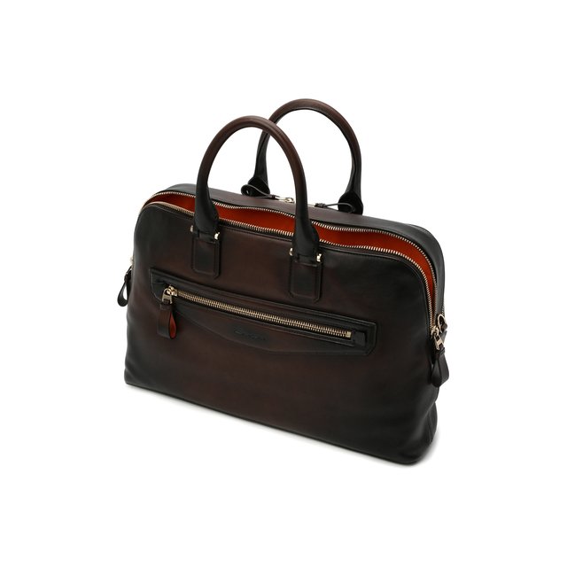 фото Кожаная сумка для ноутбука santoni