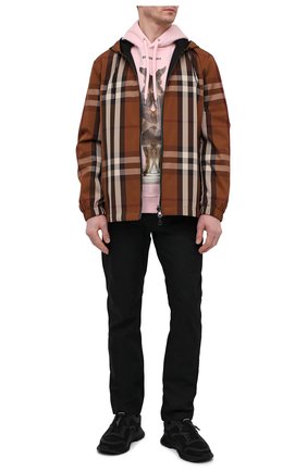 Мужской хлопковое худи BURBERRY розового цвета по цене 53100 руб., арт. 8037776 | Фото 2 Мужской хлопковое худи BURBERRY розового цвета, арт. 8037776 | Фото 2
