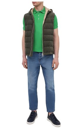 Мужское хлопковое поло RALPH LAUREN зеленого цвета по цене 39150 руб., арт. 790508036 | Фото 2 Мужское хлопковое поло RALPH LAUREN зеленого цвета, арт. 790508036 | Фото 2