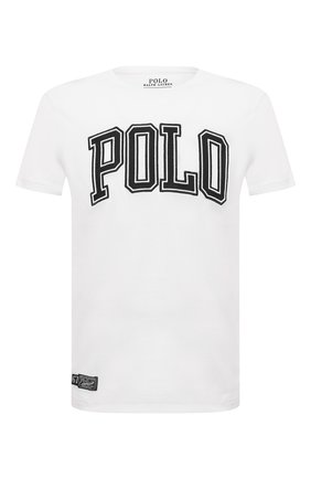 Мужская хлопковая футболка POLO RALPH LAUREN белого цвета по цене 6995 руб., арт. 710840424 | Фото 1 Мужская хлопковая футболка POLO RALPH LAUREN белого цвета, арт. 710840424 | Фото 1