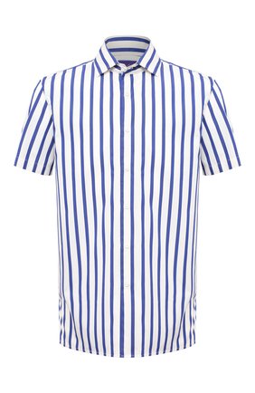 Мужская хлопковая рубашка RALPH LAUREN синего цвета по цене 44550 руб., арт. 790827987 | Фото 1 Мужская хлопковая рубашка RALPH LAUREN синего цвета, арт. 790827987 | Фото 1
