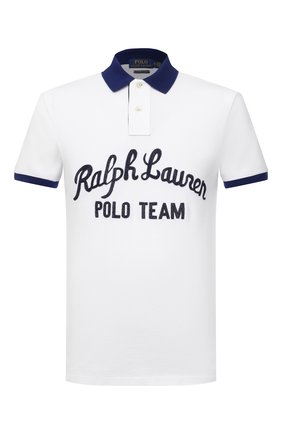 Мужское хлопковое поло POLO RALPH LAUREN белого цвета по цене 13100 руб., арт. 710835794 | Фото 1 Мужское хлопковое поло POLO RALPH LAUREN белого цвета, арт. 710835794 | Фото 1