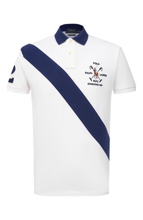 Мужское хлопковое поло POLO RALPH LAUREN белого цвета по цене 15150 руб., арт. 710823821 | Фото 1 Мужское хлопковое поло POLO RALPH LAUREN белого цвета, арт. 710823821 | Фото 1