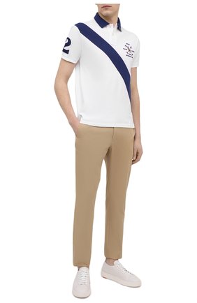 Мужское хлопковое поло POLO RALPH LAUREN белого цвета по цене 15150 руб., арт. 710823821 | Фото 2 Мужское хлопковое поло POLO RALPH LAUREN белого цвета, арт. 710823821 | Фото 2