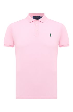 Мужское хлопковое поло POLO RALPH LAUREN розового цвета по цене 12100 руб., арт. 710541705 | Фото 1 Мужское хлопковое поло POLO RALPH LAUREN розового цвета, арт. 710541705 | Фото 1
