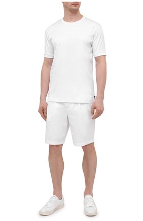 Мужская хлопковая футболка GIORGIO ARMANI белого цвета по цене 33650 руб., арт. 3KSM93/SJXDZ | Фото 2 Мужская хлопковая футболка GIORGIO ARMANI белого цвета, арт. 3KSM93/SJXDZ | Фото 2
