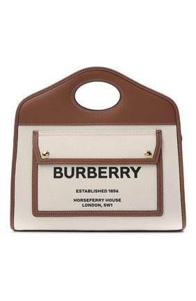 Женская сумка-тоут BURBERRY коричневого цвета по цене 125000 руб., арт. 8036784 | Фото 1 Женская сумка-тоут BURBERRY коричневого цвета, арт. 8036784 | Фото 1