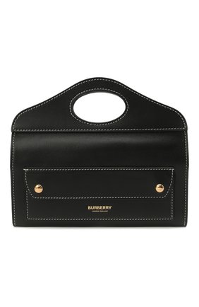 Женская сумка pocket BURBERRY черного цвета по цене 88650 руб., арт. 8036735 | Фото 1 Женская сумка pocket BURBERRY черного цвета, арт. 8036735 | Фото 1 (Сумки-технические: Сумки top-handle; Материал: Натуральная кожа; Размер: mini; Ремень/цепочка: На ремешке)