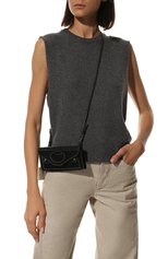 Женская сумка pocket BURBERRY черного цвета, арт. 8036735 | Фото 6 (Сумки-технические: Сумки top-handle; Материал: Натуральная кожа; Размер: mini; Ремень/цепочка: На ремешке)