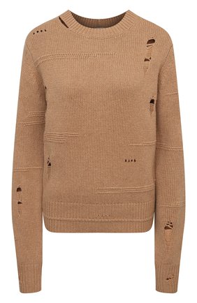 Женский свитер из шерсти и кашемира HELMUT LANG коричневого цвета по цене 41050 руб., арт. K10HW704 | Фото 1 Женский свитер из шерсти и кашемира HELMUT LANG коричневого цвета, арт. K10HW704 | Фото 1