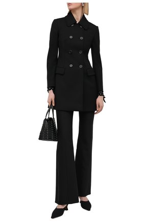 Женское пальто REDVALENTINO черного цвета по цене 83450 руб., арт. VR3CAD20/1Y1 | Фото 2 Женское пальто REDVALENTINO черного цвета, арт. VR3CAD20/1Y1 | Фото 2