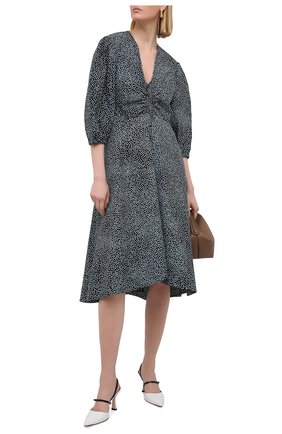 Женское хлопковое платье PROENZA SCHOULER WHITE LABEL голубого цвета по цене 46200 руб., арт. WL2113143-SC054S | Фото 2 Женское хлопковое платье PROENZA SCHOULER WHITE LABEL голубого цвета, арт. WL2113143-SC054S | Фото 2